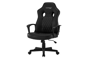chaise gaming non renseigné ml-design chaise de gaming avec fonction bascule, noir, similicuir, chaise de bureau