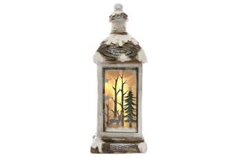 lanterne ecd germany lanterne de noël led avec lumière led blanc chaud, eclarage pour noël, 60 cm,