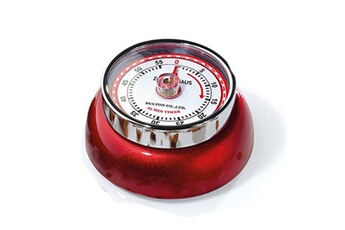 thermomètre / sonde zassenhaus minuteur speed rouge métal - - rouge - acier