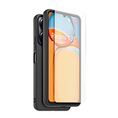 Pack Coque arrière semi rigide Made For Xiaomi pour Redmi 13C + Protège écran en verre trempé - vue 2