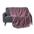 HOMESCAPES Jeté De Lit/Canapé Rajput 100% Coton Tissé Main – Chocolat – 225x255 Cm – Doux, Éthique & Décoratif