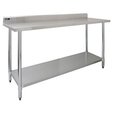Etabli en Acier Inoxydable Préparation Cuisine - 180 cm de Largeur