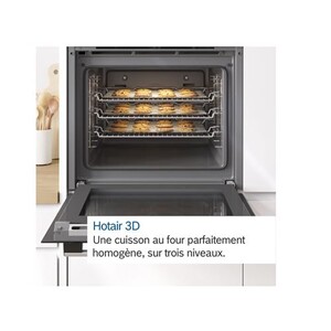 Four Encastrable 60 X 60 Cm, 71L, Ecoclean - Bosch Série 4 HBA553BA0 Noir 550 Four Encastrable 60 X 60 Cm, 71L, Ecoclean - Bosch Série 4 HBA553BA0 Noir 550