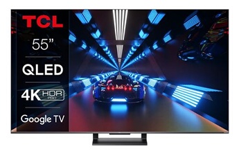 QLED 55C735 139.7 cm 4K Ultra HD 144 Hz avec Google TV et Game Master Pro