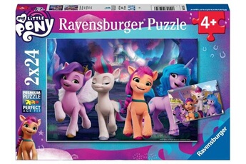 puzzle ravensburger puzzles 2x24 p - amitié entre poneys / my little pony