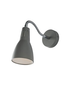 applique fan europe luce_ambiente_design - lampe de travail murale ajustable, gris, e14