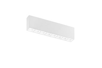 plafonnier intec plafonnier modulaire hapis en plâtre blanc à peindre 39x55x11 cm.