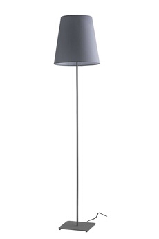 lampe de lecture fan europe elvis lampadaire abat-jour conique gris, abat-jour tissu 34x155cm