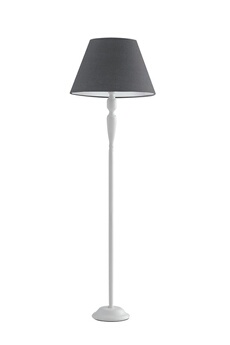 lampe de lecture fan europe favola lampadaire avec abat-jour conique blanc, tissu 45x155cm