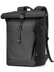 Sac à Dos RollTop 25L-30L, Compatible avec Ordinateurs Portables 17 Pouces
