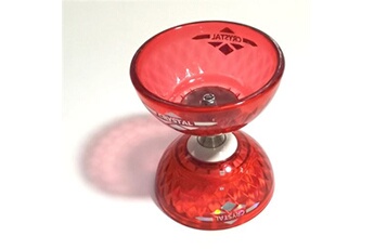 autre jeu de plein air eureka set diabolo cristal rouge avec roulement + baguettes alu