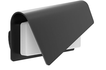 projecteur d'extérieur voltman - applique extérieur ip65 (1200lm 3000k a++) noire