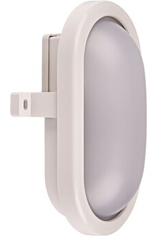 projecteur d'extérieur voltman - hublot extérieur oval ip54 (850lm 6500k a++) blanc
