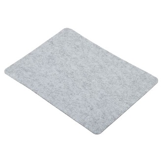 Tapis De Souris Rond Double Face 22 Cm - Similicuir Gris/argent - Antidérapant, Imperméable, Facile à Nettoyer - Pour Bureau, Gaming, Maison