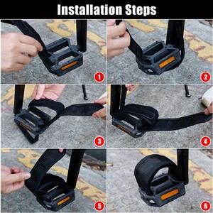 10 Pcs Sangle De Pédale Réglable Courroies Pédales Pour Vélos D 10 Pcs Sangle De Pédale Réglable Courroies Pédales Pour Vélos D