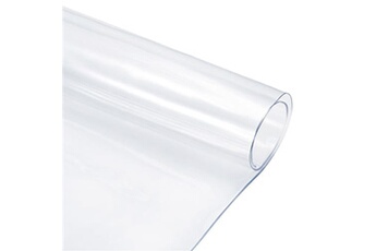 nappe de table generique patikil 35.4x55.1 protecteur de table transparent en pvc, nappe d'angle ronde imperméable