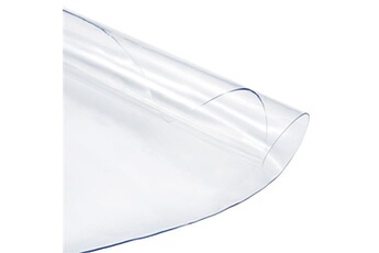 nappe de table generique patikil protecteur de table ronde en pvc od 27.6, nappe imperméable, transparente