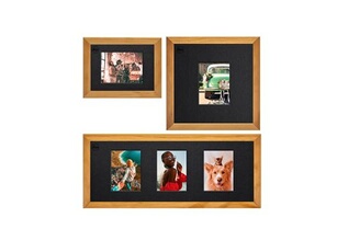 Set cadres photos Sofort Pin naturel Beige