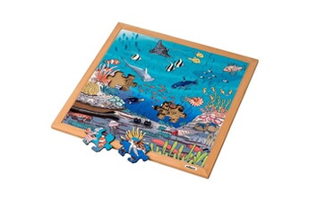 puzzle educo puzzle en bois - vie sous-marine (49pieces) - jeu montessori