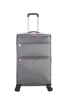 valise lulu castagnette valise cabine lulu c floppy gris en polyester 43l