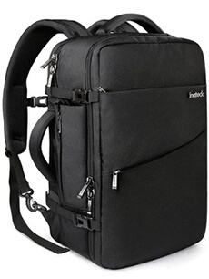 Sac à Dos Cabine Grand 40L, Sac à Dos Voyage Avion Antivol, Bagage à Main à 2 Poignées, Sac Ordinateur Portable pour 15,6-17'' PC, Vol approuvé,