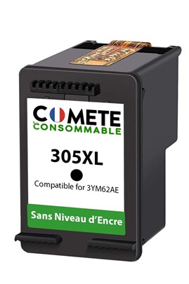 Cartouche d'encre Comete Consommable COMETE - 305 XL - 1 Cartouche  Compatible avec HP 305XL sans puces - Marque française
