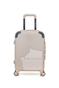 valise lollipops valise cabine abs amarante-e 50 cm - beige