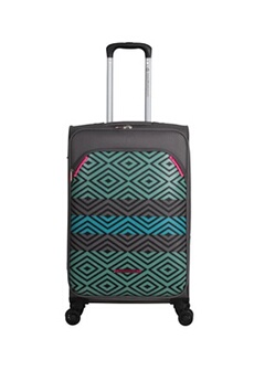 valise lulu castagnette valise cabine lulu c diamond gris en polyester 43l