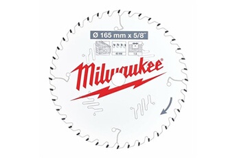 Lame de scie et accessoire Milwaukee Lame de scie circulaire Diam 165 mm x 5/8 40 dents