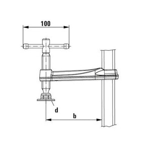 Elément de serrage pour tables de soudage - BESSEY - TWW16-2K Elément de serrage pour tables de soudage - BESSEY - TWW16-2K