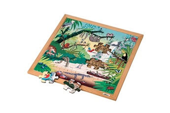 puzzle educo puzzle en bois - vocabulaire puzzle - foret tropicale (49) - jeu montessori