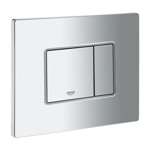 Plaque De Déclenchement Chasse D'eau Grohe Skate - Plastique Chromé - 197x156 Mm - 2 Vitesses - Économie D'eau