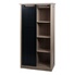 Armoire De Cuisine Mendler HWC-O53 175x80x42cm Blanc - 4 Compartiments, Portes Coulissantes, Roulettes/freins, Panneau Perforé