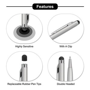 sourcing map 12pcs 5mm Stylus Pen Fine Tips Conductive Fiber sourcing map 12pcs 5mm Stylus Pen Fine Tips Conductive Fiber