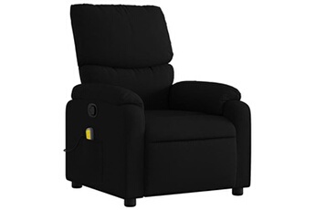 fauteuil de massage inclinable noir tissu