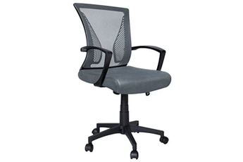 fauteuil de bureau vounot fauteuil de bureau ergonomique pivotant avec dossier toile respirant gris
