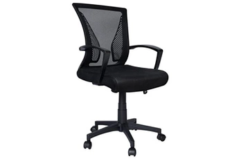 fauteuil de bureau vounot fauteuil de bureau ergonomique pivotant avec dossier toile respirant noir