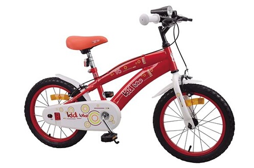 Vélo enfant Kidbike Vélo 16 pouces rouge garçon