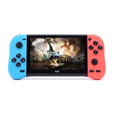 Console rétrogaming GENERIQUE Console rétrogaming X50 Console de jeu rétro portable 5.1pouces 8G Rouge Bleu