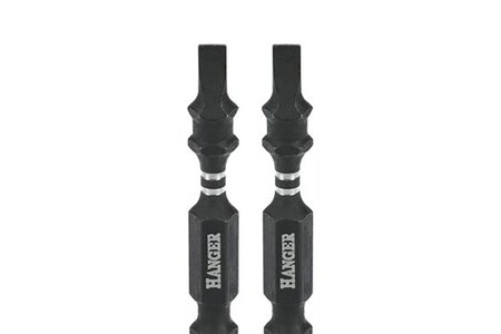Embout pour visseuse Hanger 2 embouts impact 1/4'' plat 4 mm longueur ...