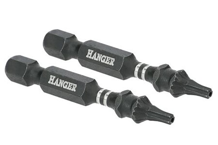 Embout pour visseuse Hanger 2 embouts impact 1/4'' étoile percée TTX40 ...