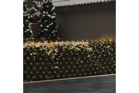 Guirlande lumineuses vidaXL Filet lumineux blanc chaud de Noël 3x3 m 306 LED Int/ext