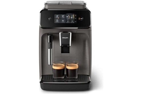 Combiné expresso cafetière Philips Series 1200 EP1224 - Machine à café  automatique avec buse vapeur "Cappuccino" - 15 bar - gris  cachemire