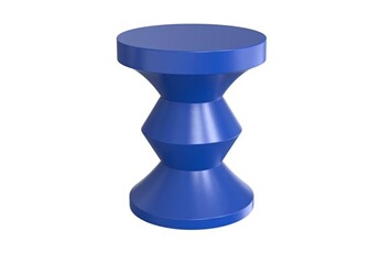 table d'appoint vente-unique.com table d'appoint en métal - bleu - zolimi