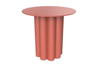 table d'appoint vente-unique.com table d'appoint en métal - terracotta - gavopi