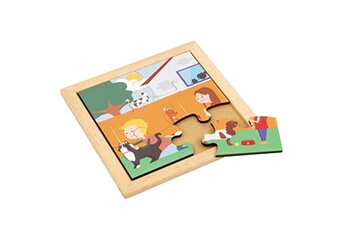 puzzle educo puzzle en bois - puzzle pour tout-petit - dans le jardin - jeu montessori