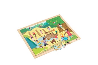 puzzle educo puzzle en bois - puzzle ensemble - dans la forêt - jeu montessori