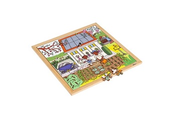 puzzle educo puzzle en bois - nature and climate puzzle maison - jeu montessori