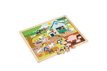 puzzle educo puzzle en bois - puzzle together - au zoo pour enfants - jeu montessori