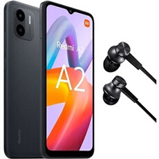 Redmi A2 32Go 4G Noir + Mi In-Ear Ecouteurs Basic Noir
